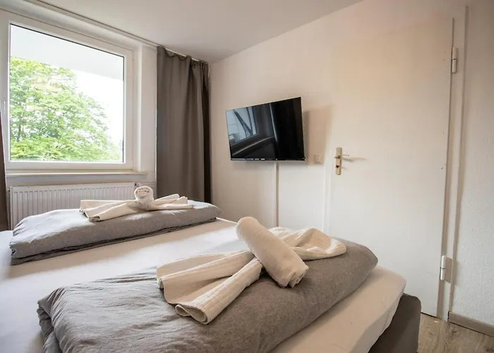 公寓 Messe-apartment Fuer 5 Gaeste Mit Balkon Und Lift 汉诺威