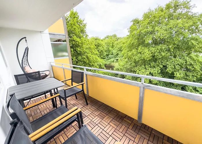 Apartamento Messe-apartment Fuer 5 Gaeste Mit Balkon Und Lift Hanôver